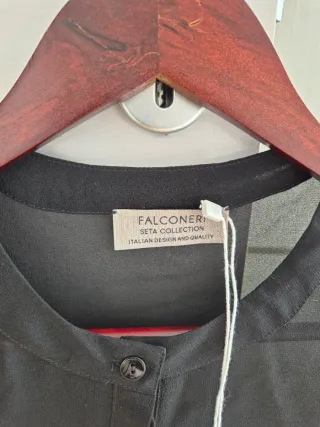 Camicia Falconeri 100% seta nera S