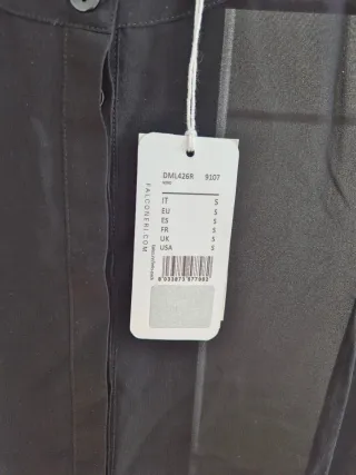 Camicia Falconeri 100% seta nera S