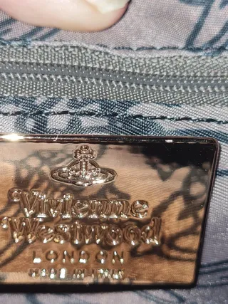 Bolso Vivienne Westwood cuadros azul y burdeos