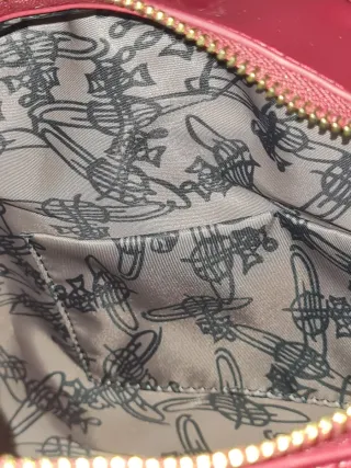 Bolso Vivienne Westwood cuadros azul y burdeos