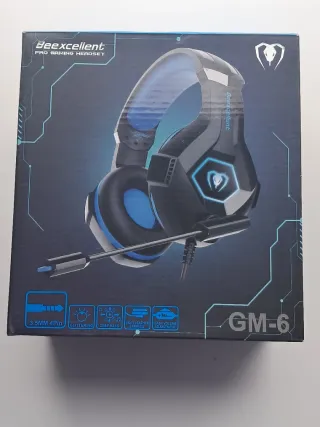 Auriculares Gaming Negros y Azules