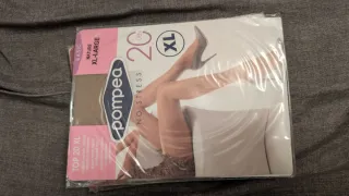 4 paia di Collant Pompea Basic XL naturale