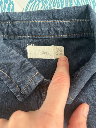 Vestido Vaquero Niña Azul