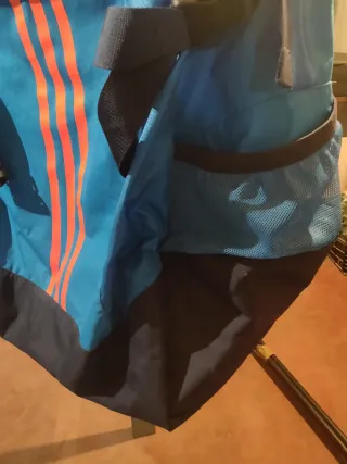 Mochila Adidas Gigante Azul Naranja