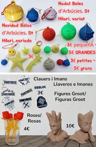 Figuras 3D Groot y Números 67