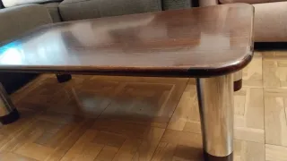 2 Mesas Bajas Salón Madera y Metal