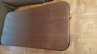 2 Mesas Bajas Salón Madera y Metal