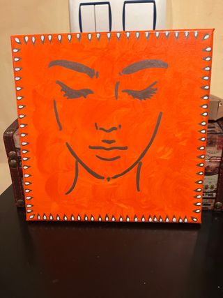Lienzo pintado a mano
