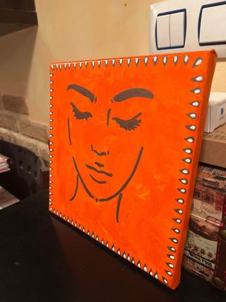 Lienzo pintado a mano