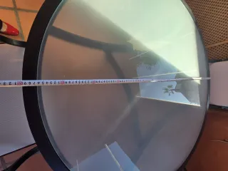 Mesa redonda cristal y 4 sillas