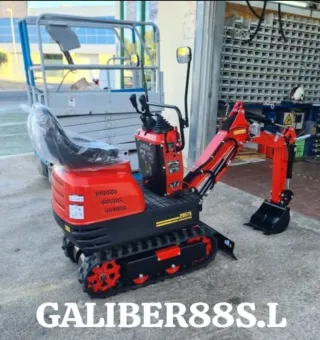 Mini excavadora roja 29575