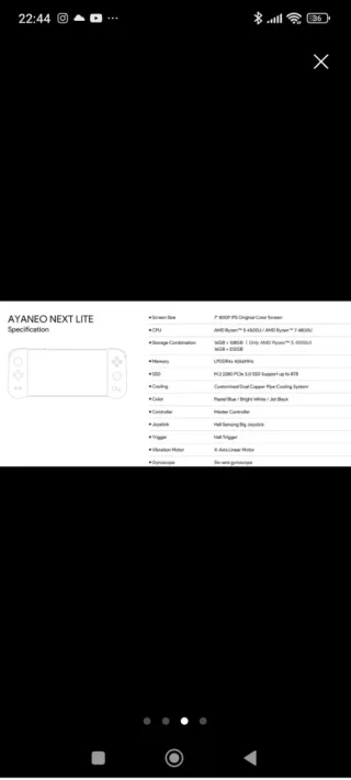 Ayaneo Next Lite consola portatil