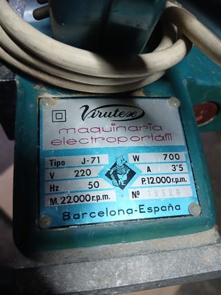 Cepillo Virutex J 71 (para reparar)