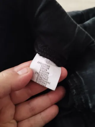 Jeans skinny vita elasticizzata grigio scuro