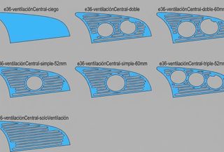 Soporte relojes aireador BMW E36