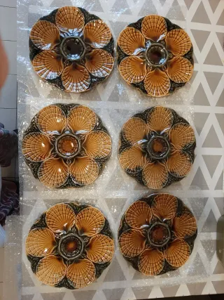 Set di 6 piatti Sarreguemines anni 70