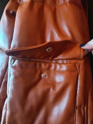 Abrigo acolchado dos tonos