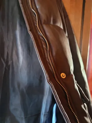 Abrigo acolchado dos tonos