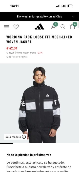 Adidas Wording Jacket, chaqueta deportiva adidas