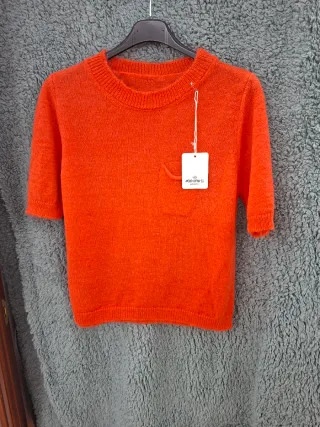 Jersey rayas naranja y rosa talla única