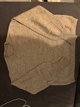 Jersey punto beige talla S
