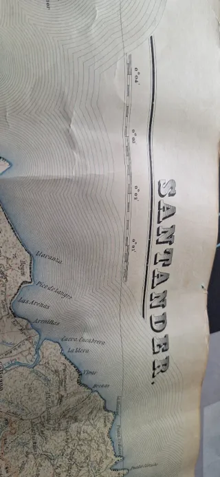 Mapa Santander 1942 I.G.C.