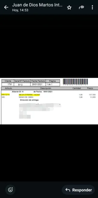 Mesa de oficina ACTIU.