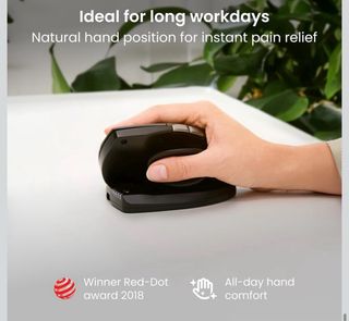 Ratón ergonómico Unimouse negro