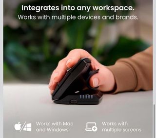 Ratón ergonómico Unimouse negro