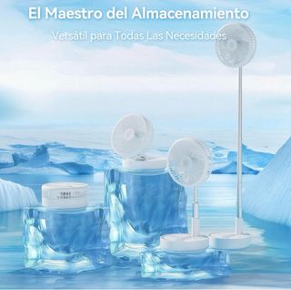 Ventilador Pie Portátil Rotatorio Control Remoto