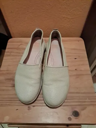 Mocassini donna pelle beige usati pochissimo