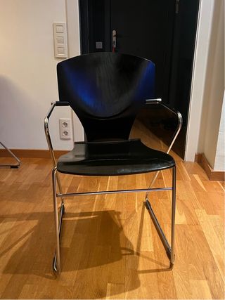 4 Sillas Egoa Madera Negra