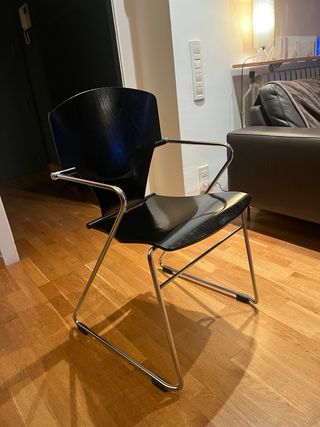 4 Sillas Egoa Madera Negra