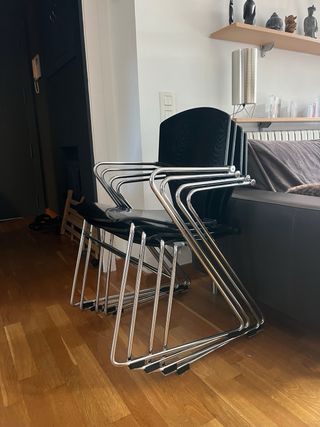 4 Sillas Egoa Madera Negra