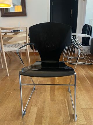 4 Sillas Egoa Madera Negra