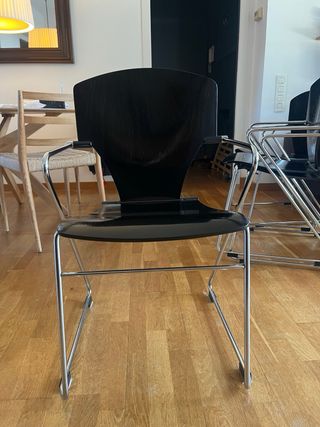 4 Sillas Egoa Madera Negra