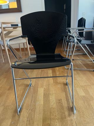 4 Sillas Egoa Madera Negra