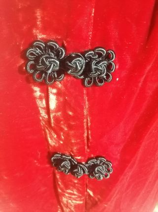 Vestido de terciopelo rojo