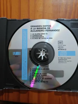 3 CDs de Alejandro Fernández