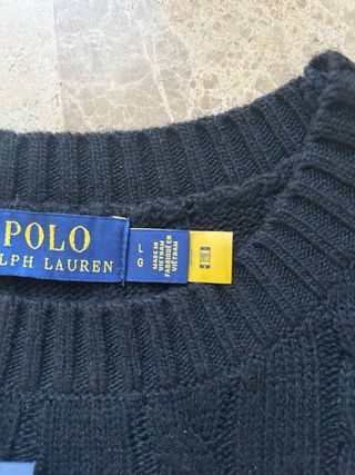 Jersey Polo Ralph Lauren Negro Talla L