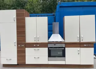 Cucina completa legno e metallo