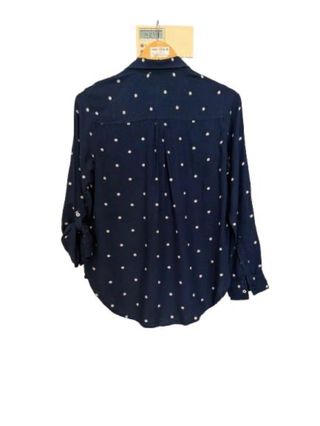 Camisa Hollister Mujer Azul Lunares