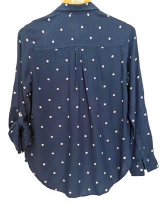 Camisa Hollister Mujer Azul Lunares