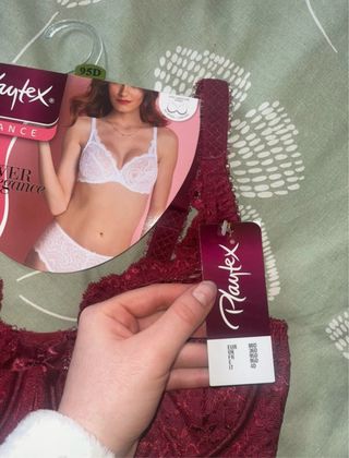 Sujetador Playtex Elegance 95E Rojo Encaje