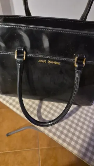 Bolso Adolfo Domínguez Negro Charol