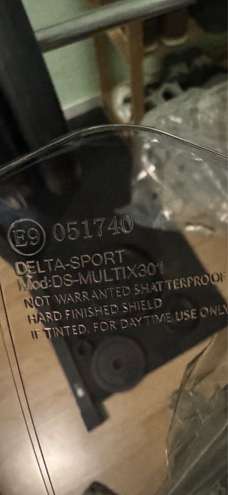 Visera tintada y forro para casco Crivit