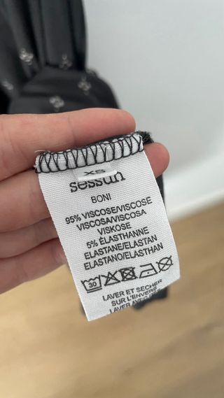 Vestido Sessùn gris de viscosa