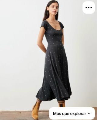 Vestido Sessùn gris de viscosa