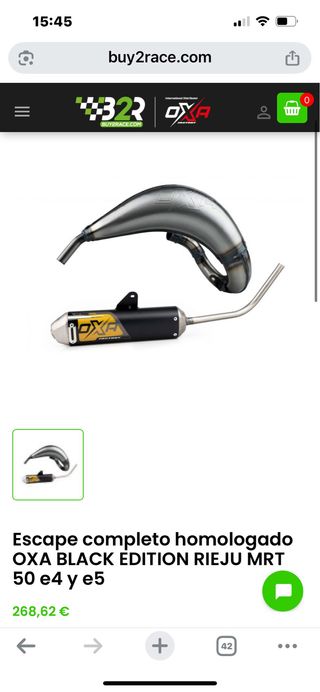 Escape homologado OXA Black am6