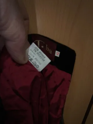 Falda T.ba Terciopelo Verde Talla 42